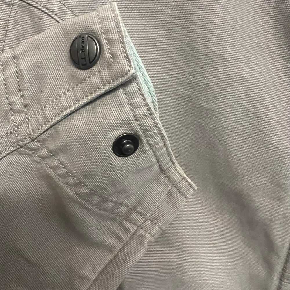 L.L. Bean VTG Women's Canvas Utility Field Full Zip Cotton Jacket Sz Medium - Picture 3 of 9